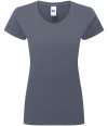 180F Russell Athletic Ladies Authentic Classic Ringspun T-Shirt Convoy Grey  colour image